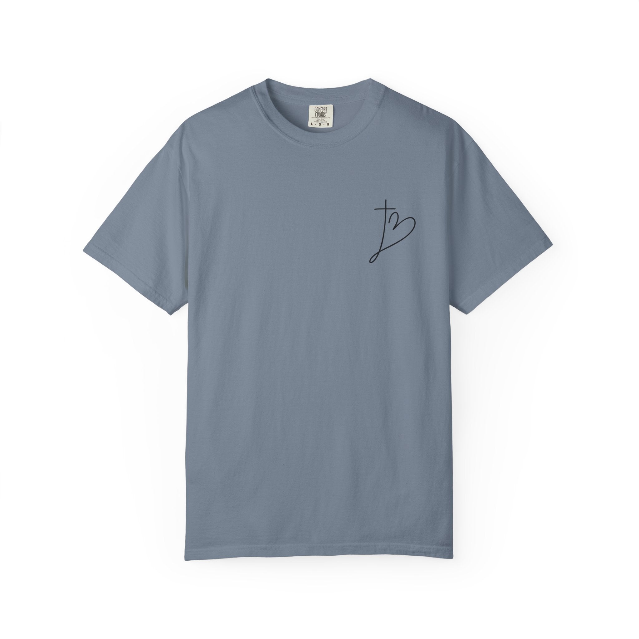 T-Shirt  Stronger Than the Storm Script Chest and Back Tee