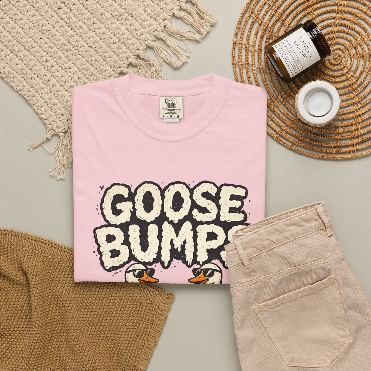 Goose Bumps T Shirt Funny Matching Geese Graphic Tee
