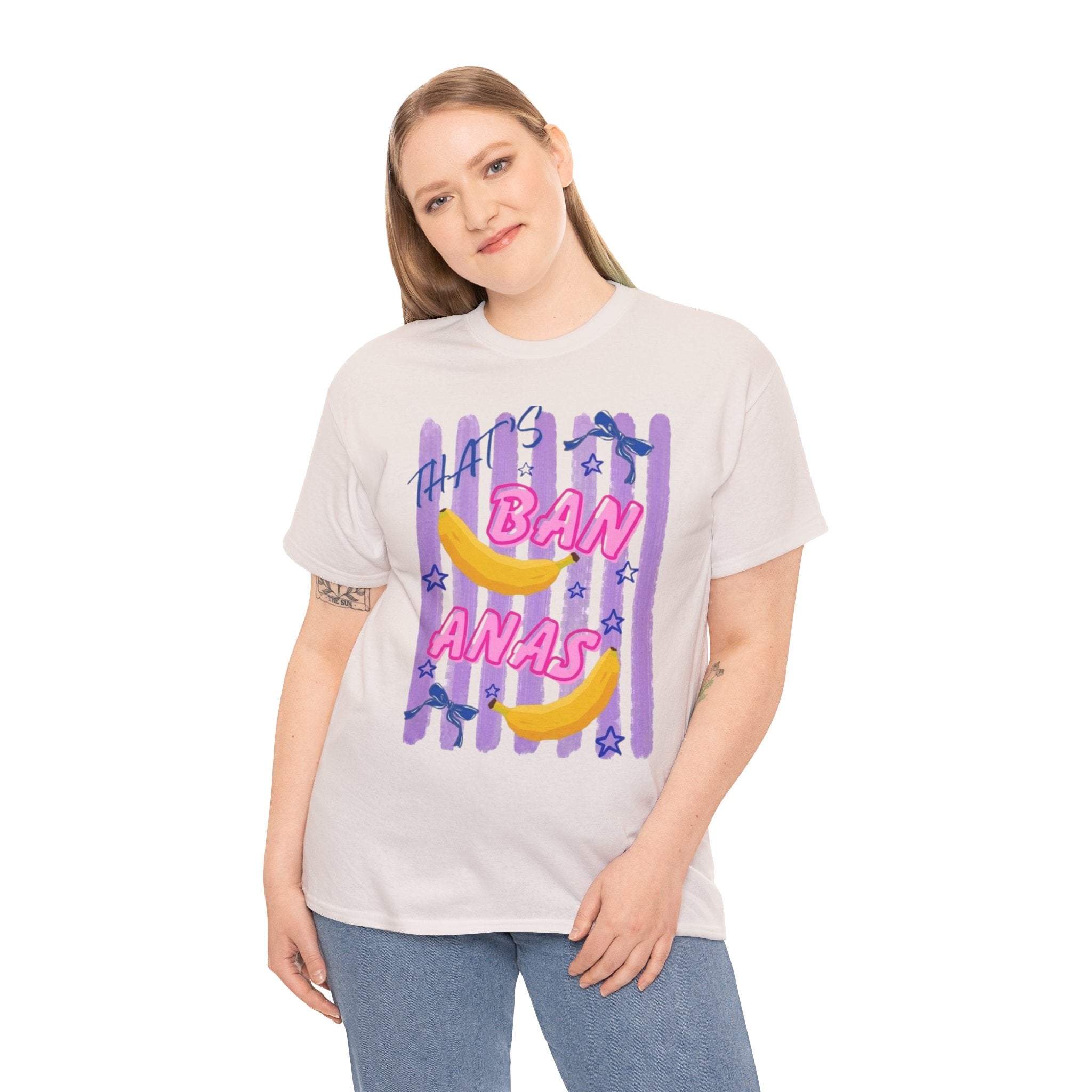 Bananas Graphic Tee — Playful Retro Banana Design with 'Ban Anas' Text