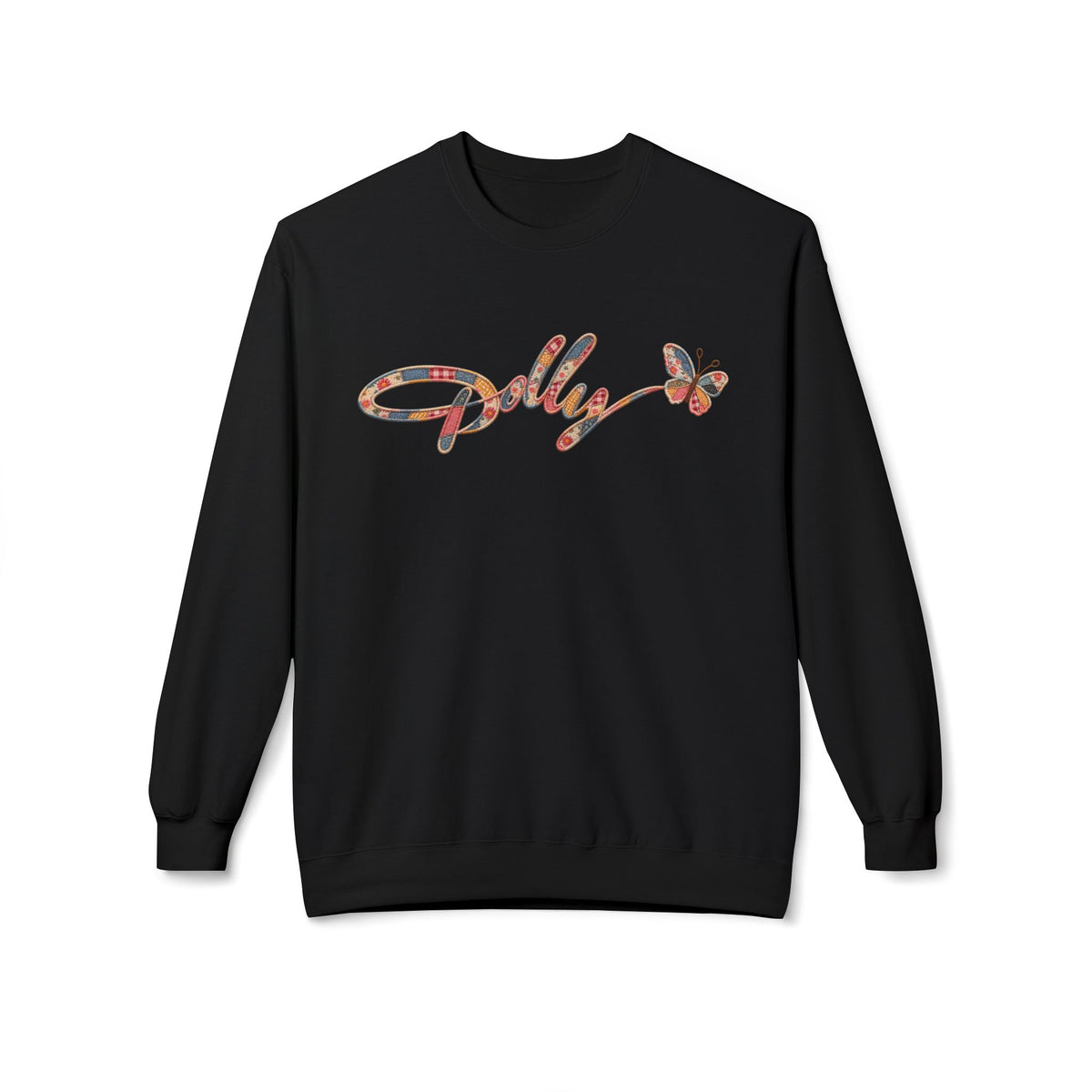 Dolly Inspired Sweatshirt Patchwork Butterfly Crewneck Country Music Shirt Southern Graphic Sweatshirt