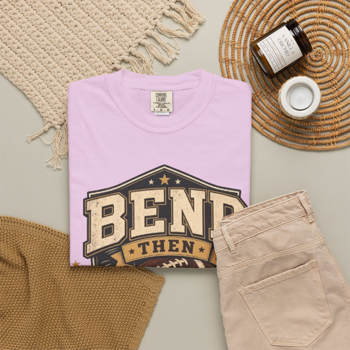 Football Bend Then Snap Repeat Graphic T Shirt Vintage Athletic Tee for Players and Fans