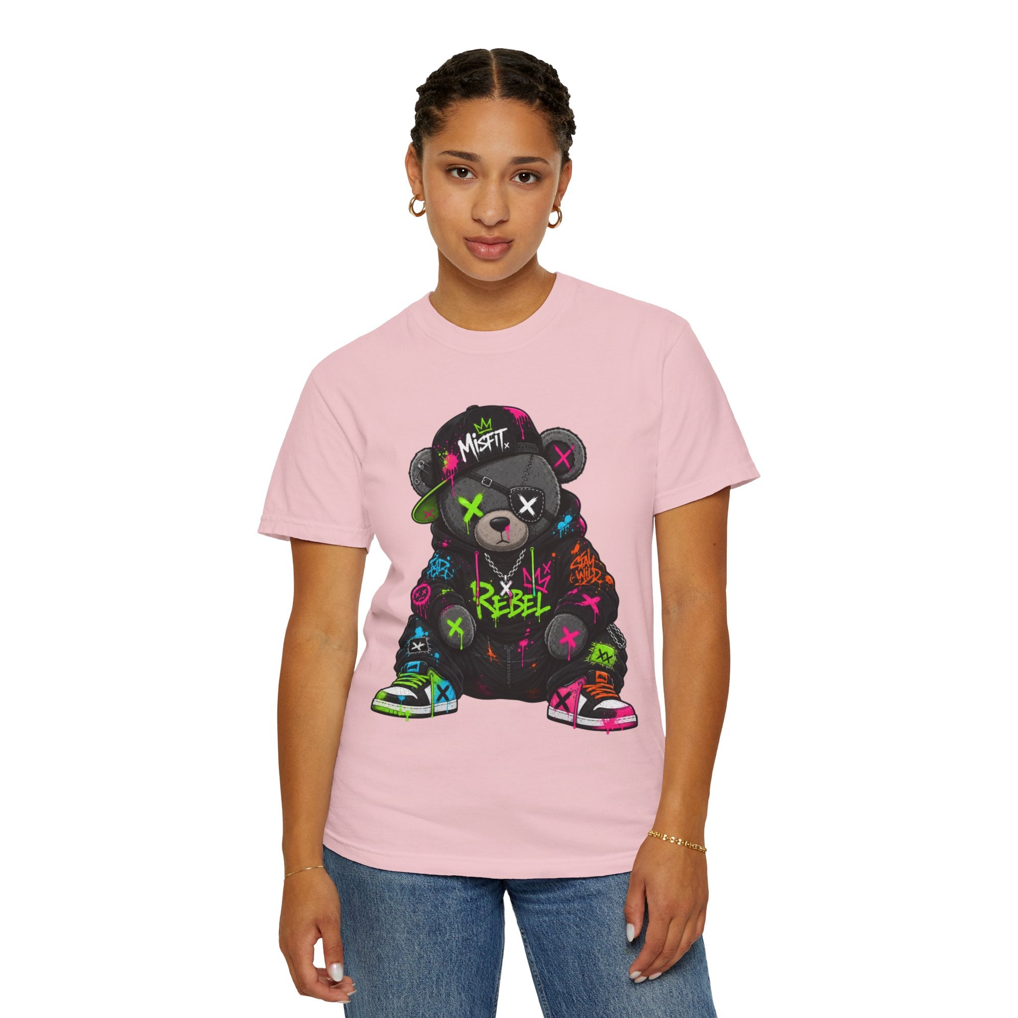 Rebel Graffiti Bear T Shirt