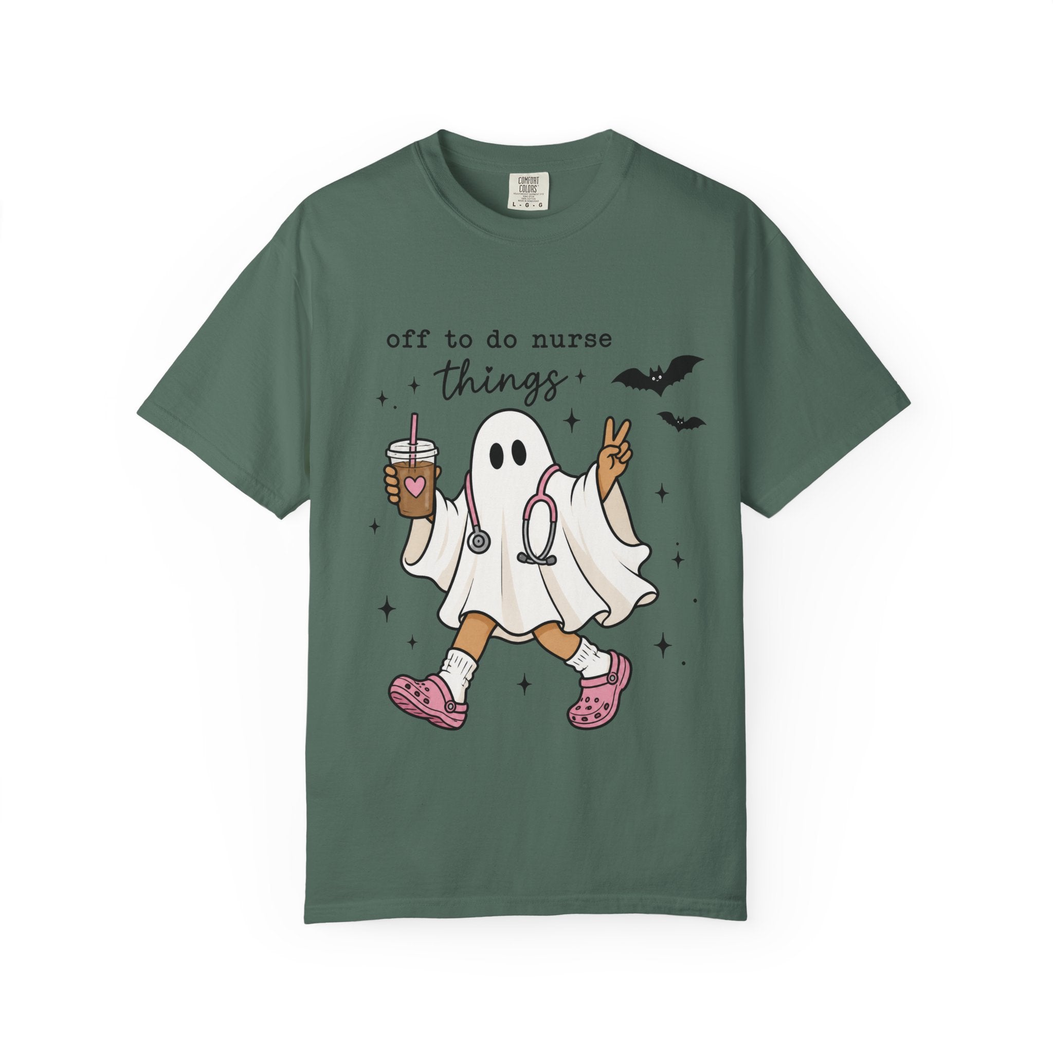 Nurse Ghost Halloween T Shirt Off to Do Nurse Things Cute Medical Costume Tee
