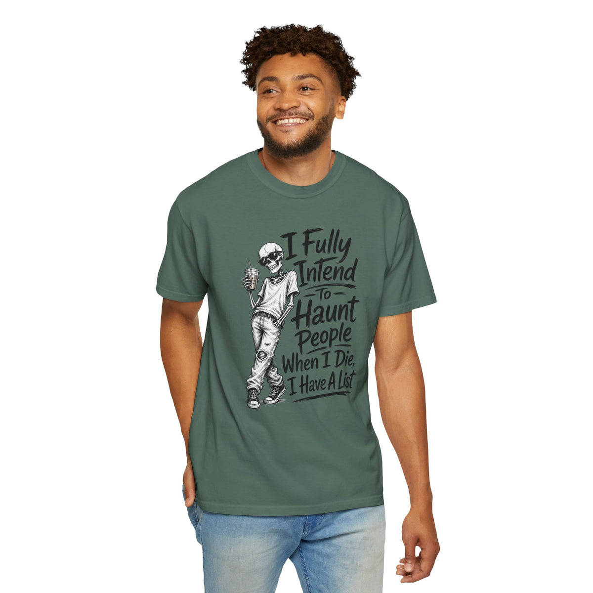 Funny Halloween T Shirt I Fully Intend to Haunt People When I Die I Have a List