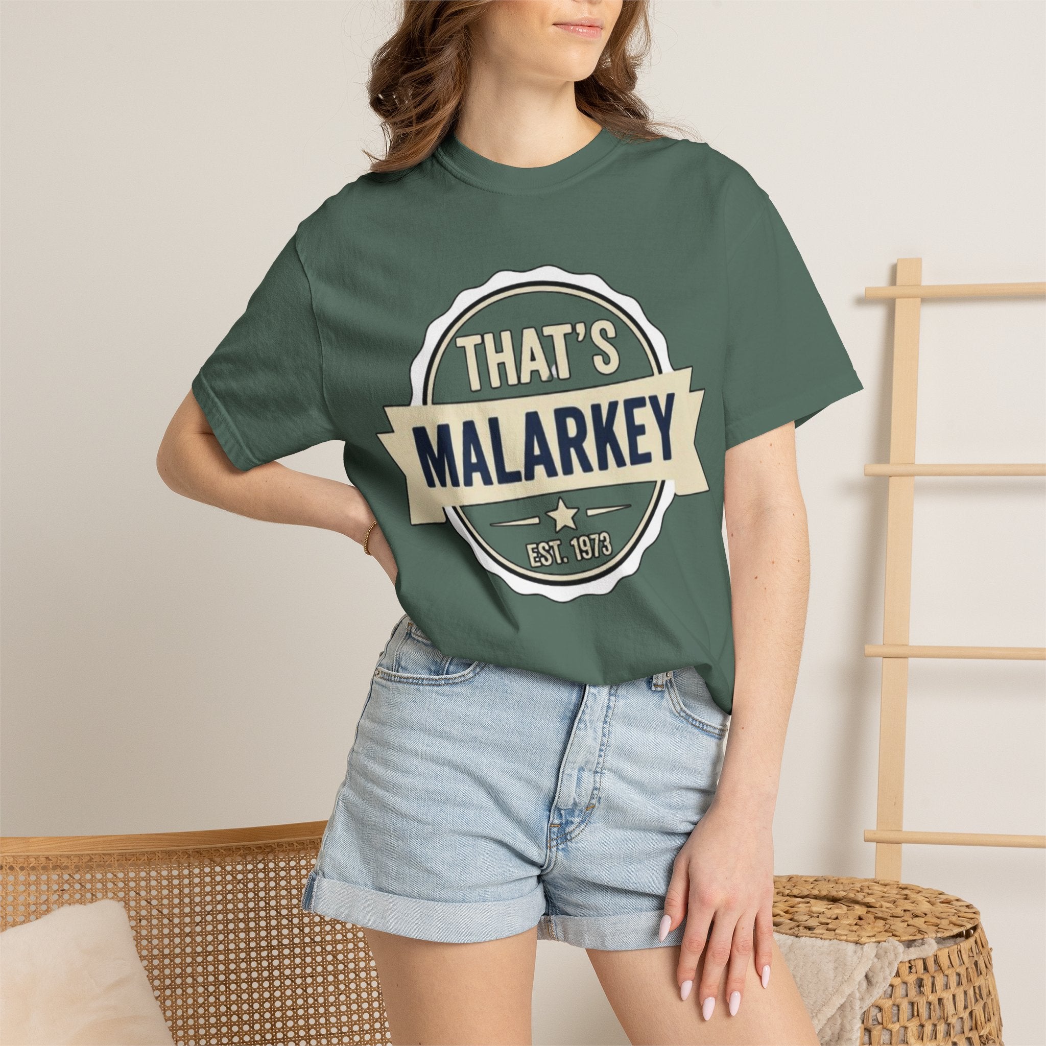 That’s Malarkey T-Shirt Vintage Badge Graphic Tee