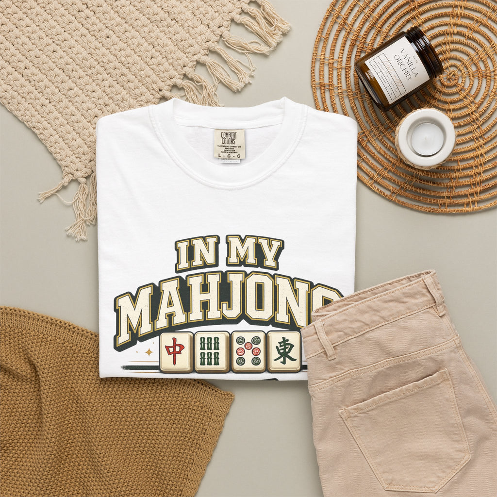Mahjong T Shirt In My Mahjong Era Graphic Tee for Players and Fans