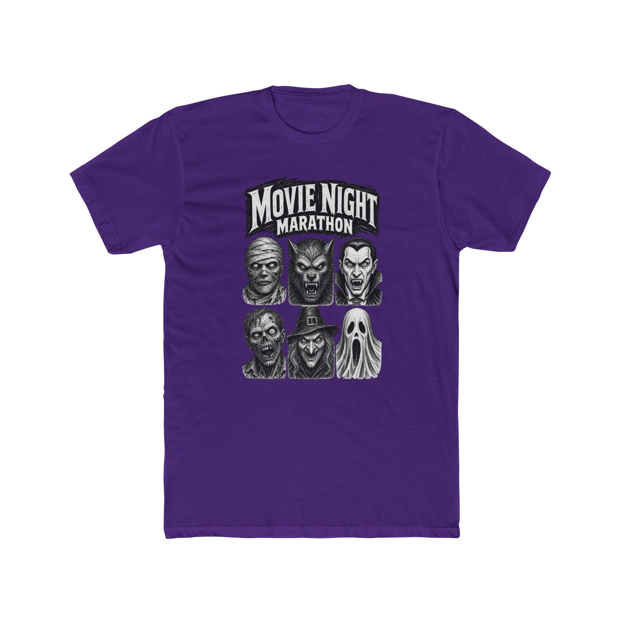 Movie Night Marathon Horror Icons Tee