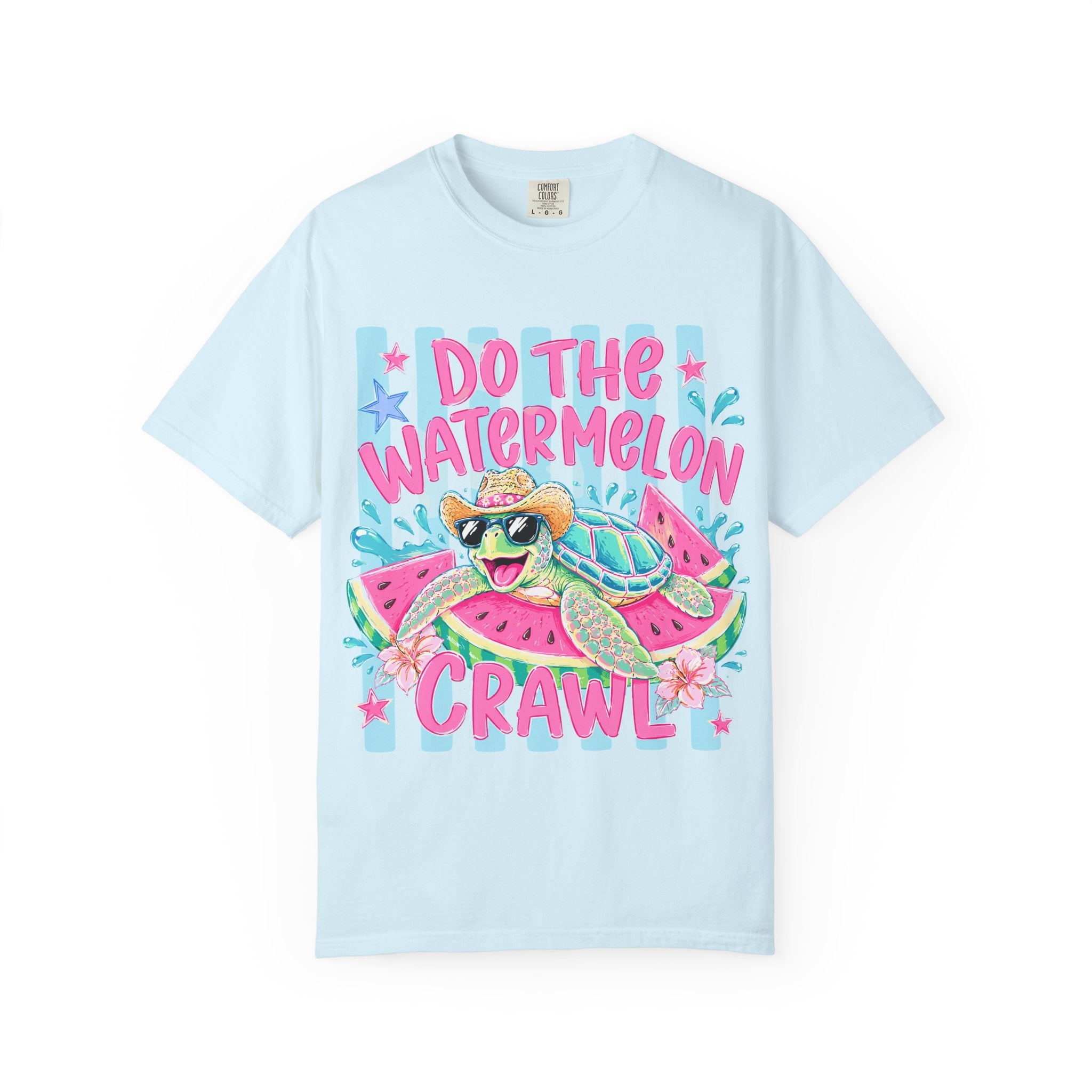 Do The Watermelon Crawl TShirt Cute Turtle Summer Graphic Tee