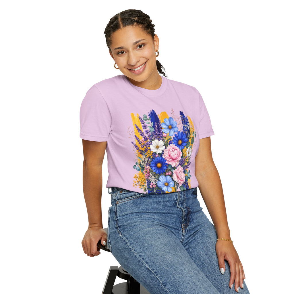 Floral Brushstroke Bouquet T Shirt