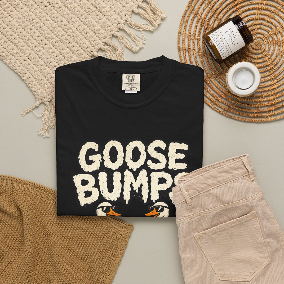 Goose Bumps T Shirt Funny Matching Geese Graphic Tee