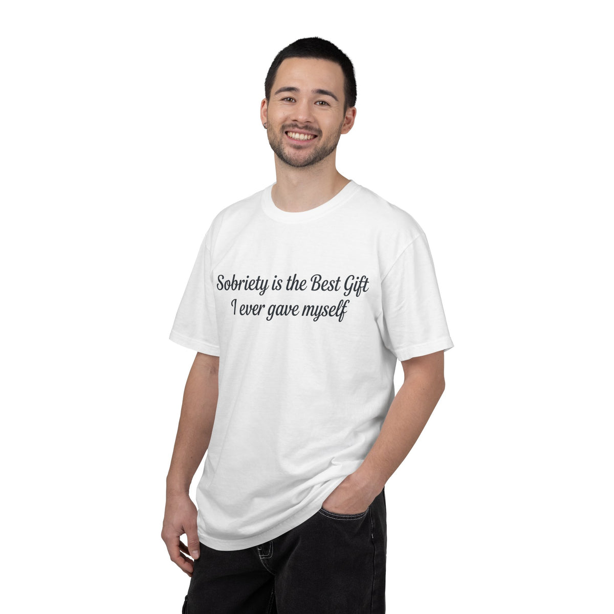Sobriety Is the Best Gift Tee Inspirational Recovery T Shirt Personalize with how many months or years