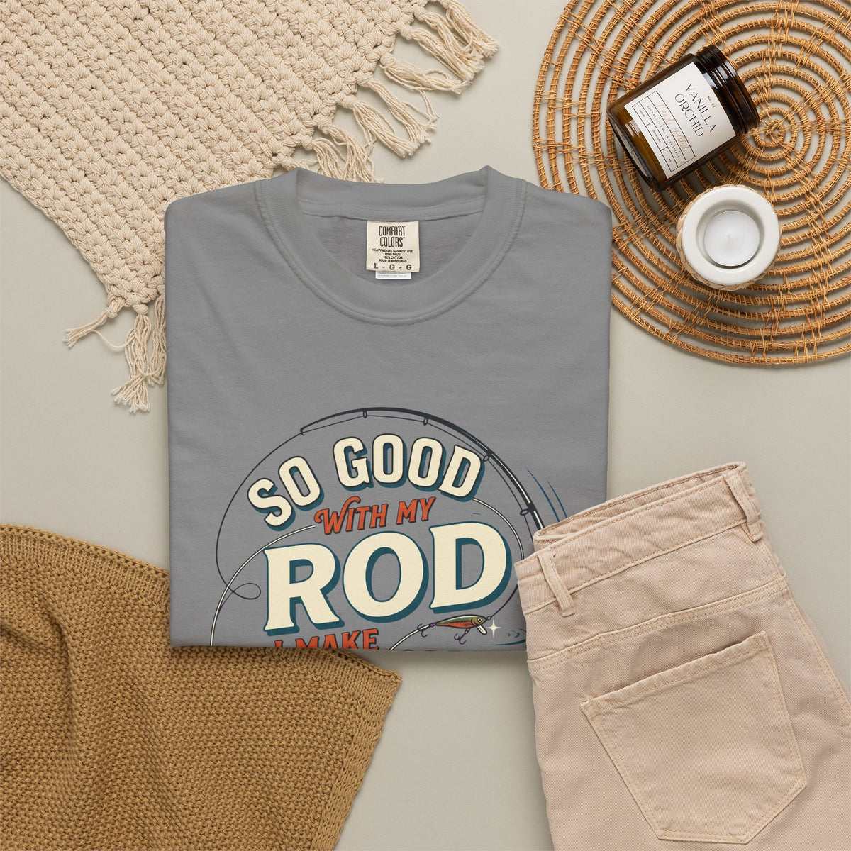 Fishing T Shirt So Good With My Rod I Make Fish Come Graphic Tee