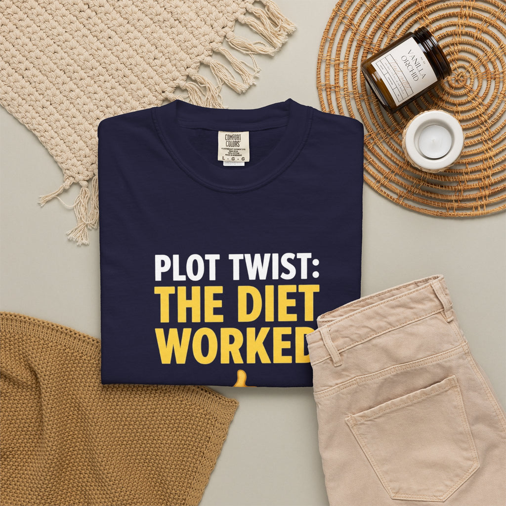 T Shirt The Diet Worked Funny Thumbs-Up Graphic Tee