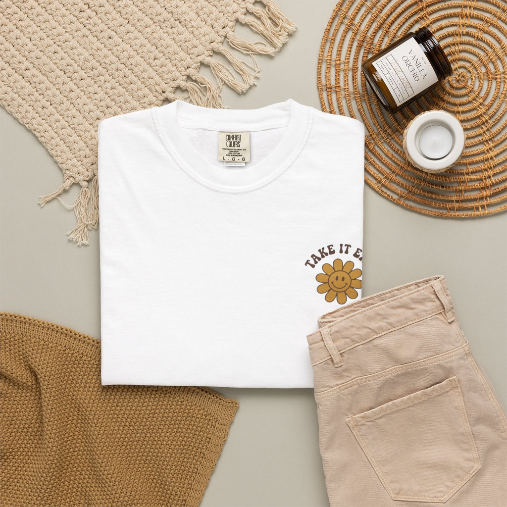 Its Just a Bad Day Not a Bad Life T-Shirt Retro Positive Sunflower Tee