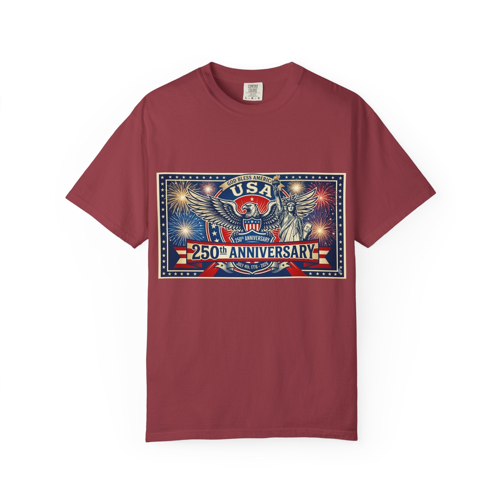 USA Eagle 250th Anniversary T-Shirt | Patriotic Independence Day Design