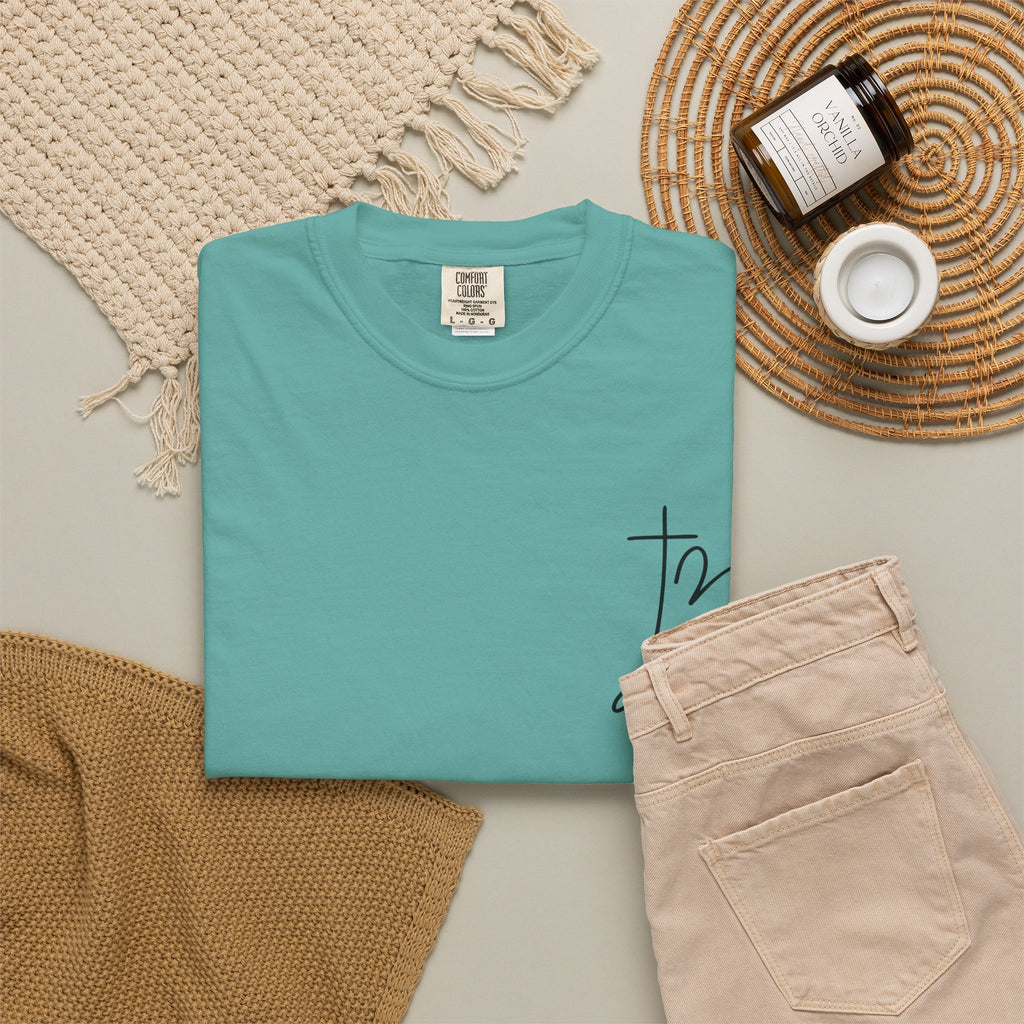 T-Shirt  Stronger Than the Storm Script Chest and Back Tee