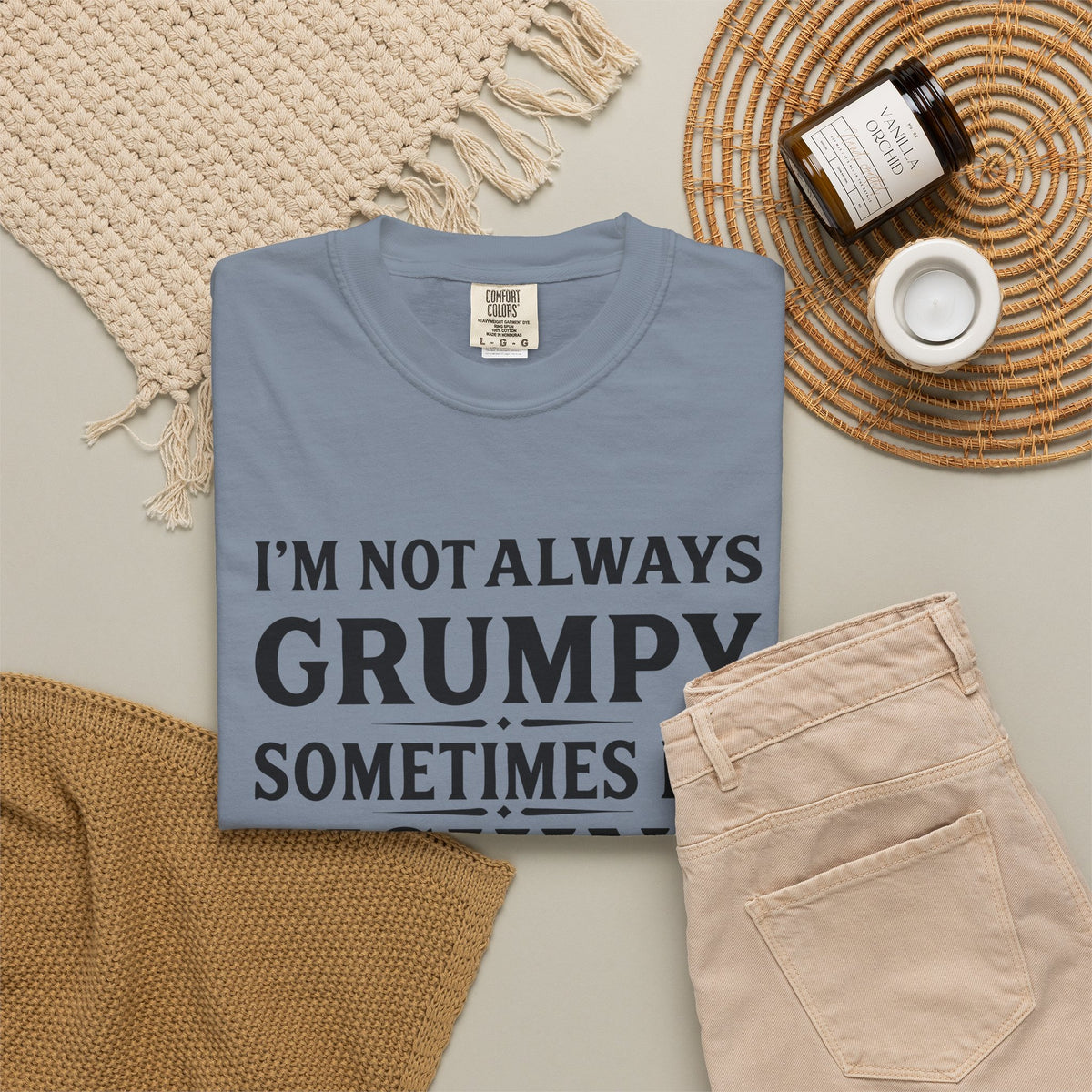 Fishing T Shirt Im Not Always Grumpy Sometimes Im Fishing Funny Angler Tee