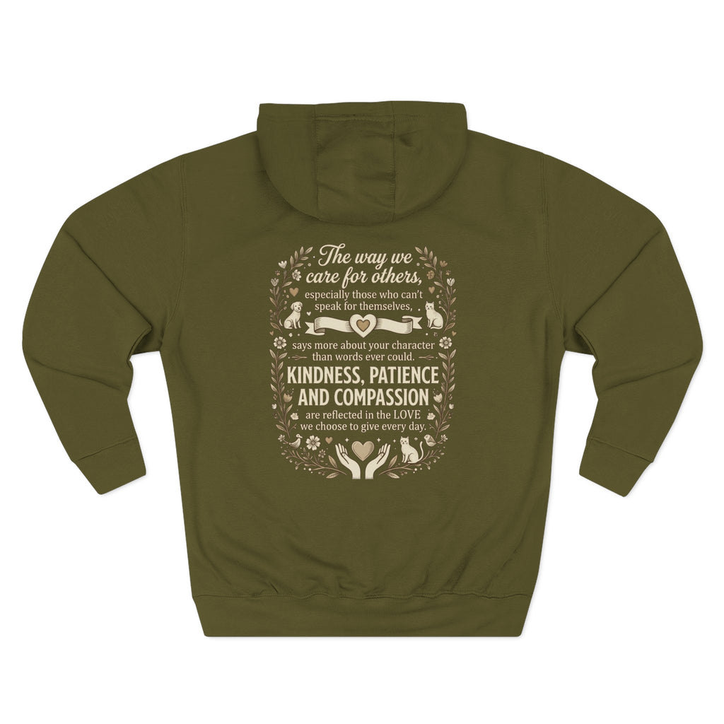Inspirational Love Quote Hoodie The Way You Love Is A Reflection of You Fleece Pullover