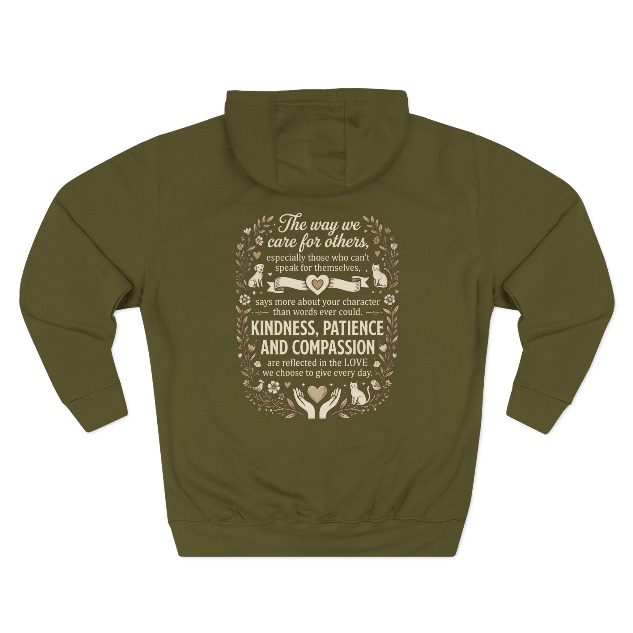Inspirational Love Quote Hoodie The Way You Love Is A Reflection of You Fleece Pullover