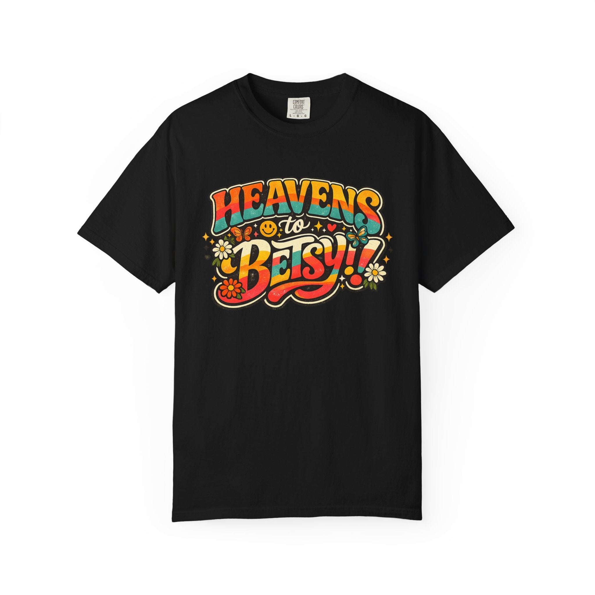Heavens to Betsy Retro Floral Graphic T Shirt