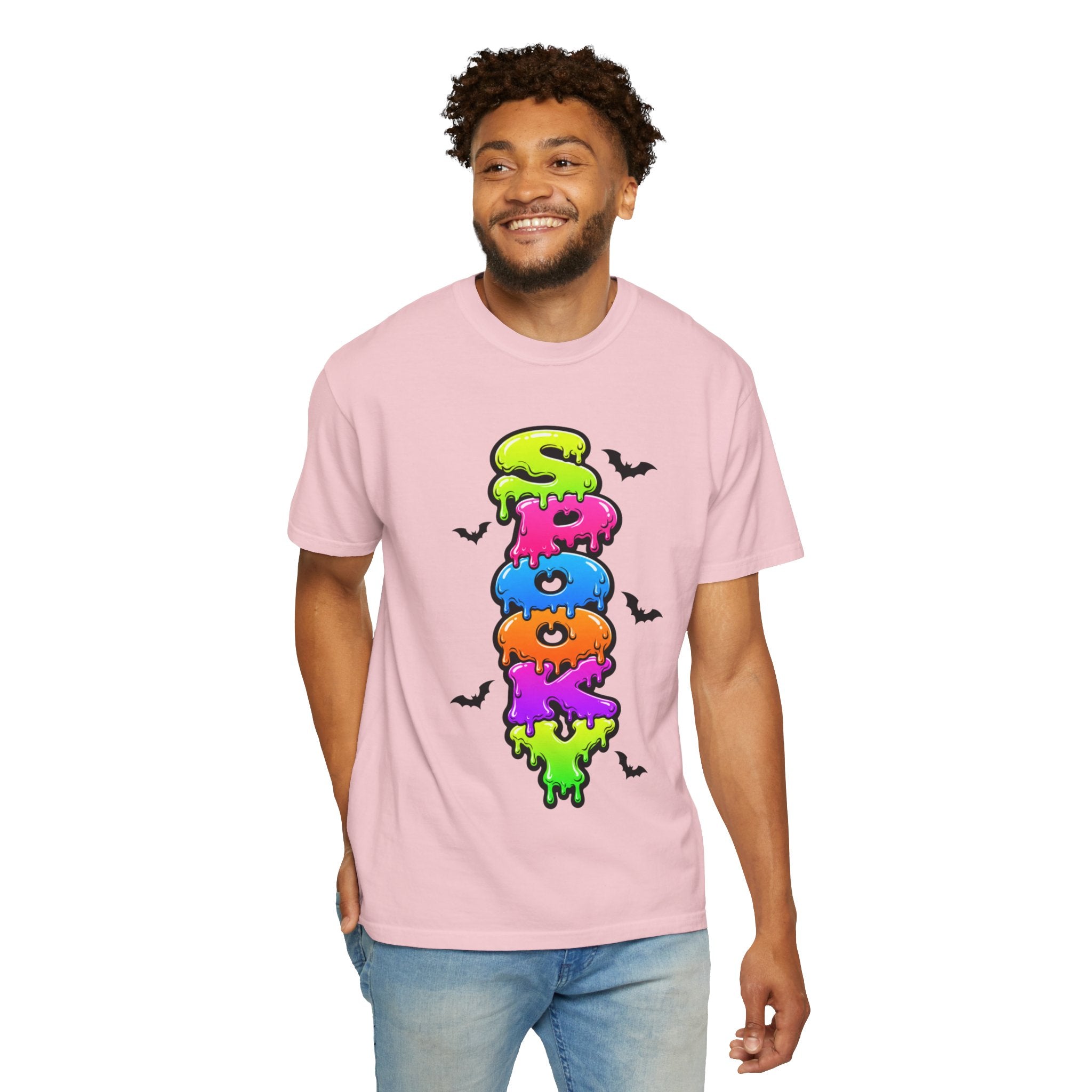 Spooky Colorful Spook Drippy Halloween T Shirt