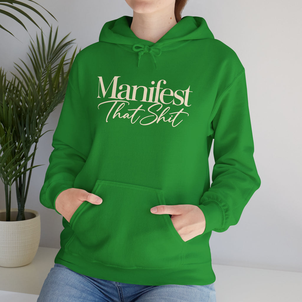Hoodie Manifest That Shit Minimal Script Pullover
