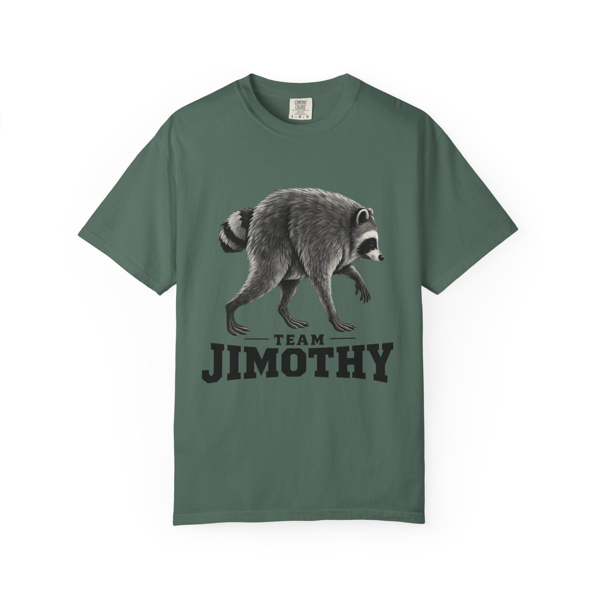 Team Jimothy Raccoon Garment Dyed Tee Shirt Vintage Wildlife Graphic Tee