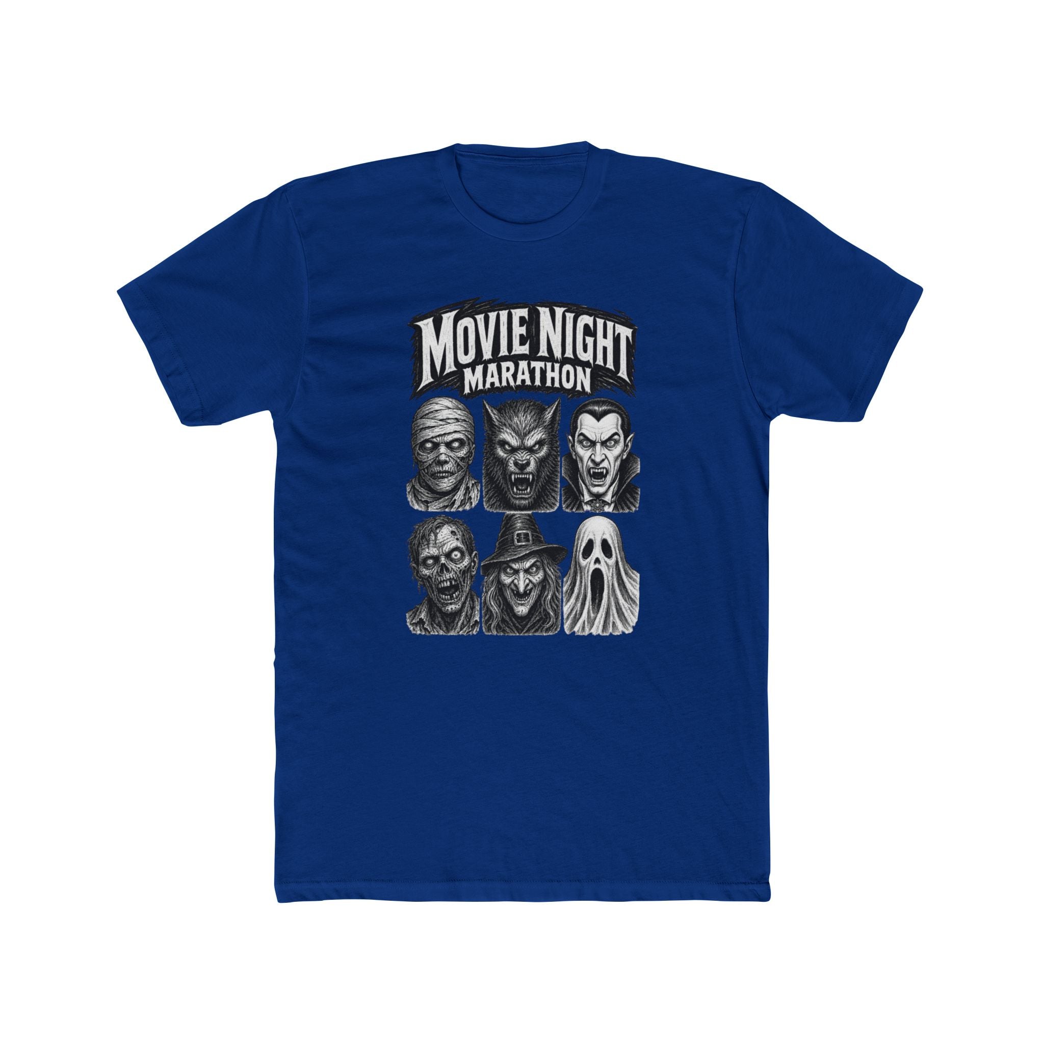 Movie Night Marathon Horror Icons Tee