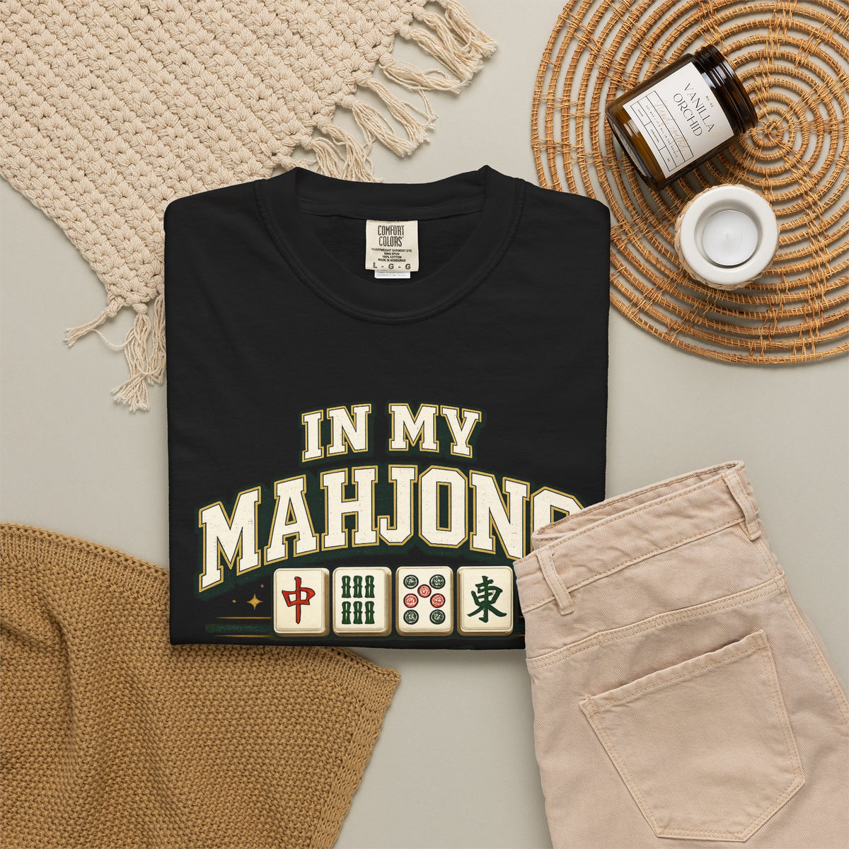 Mahjong T Shirt In My Mahjong Era Graphic Tee for Players and Fans