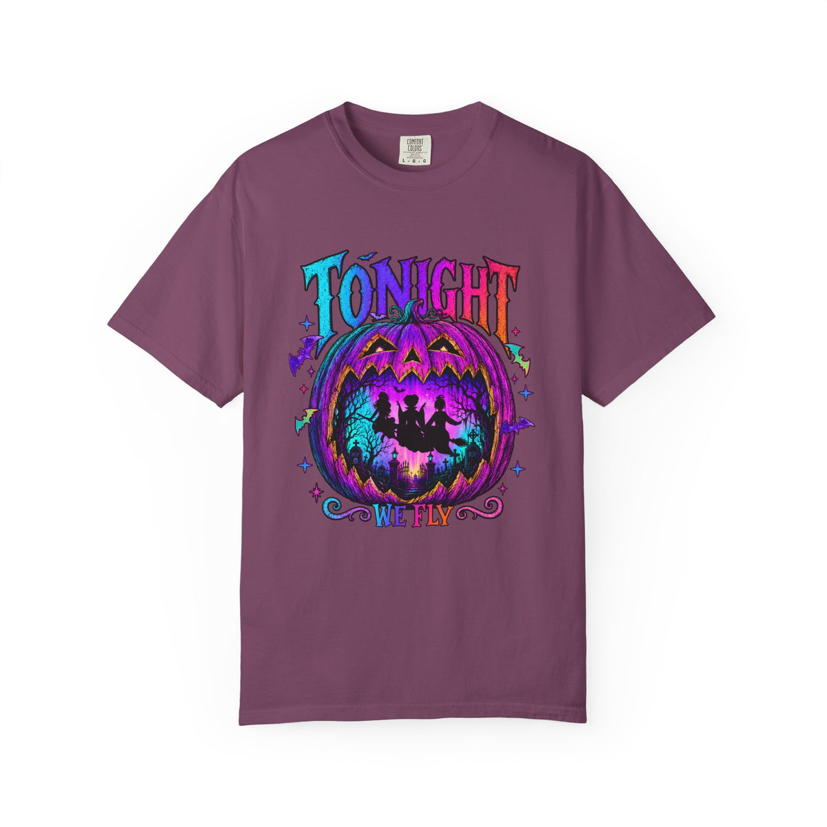 Tonight We Fly Halloween Pumpkin Tee Shirt