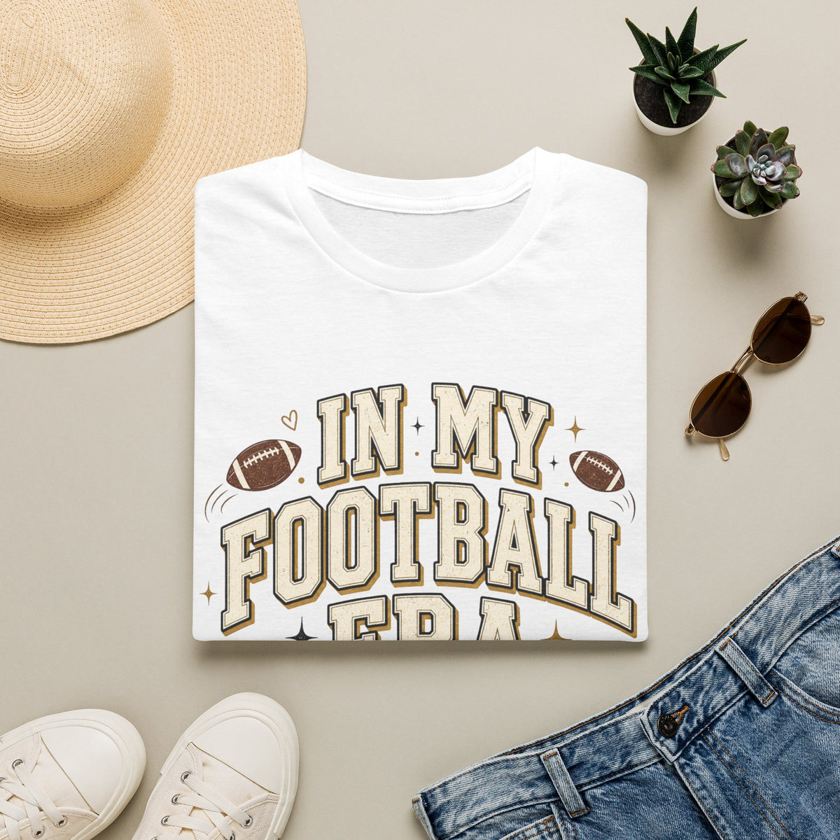 Football Era T Shirt In My Football Era Vintage Fan Tee