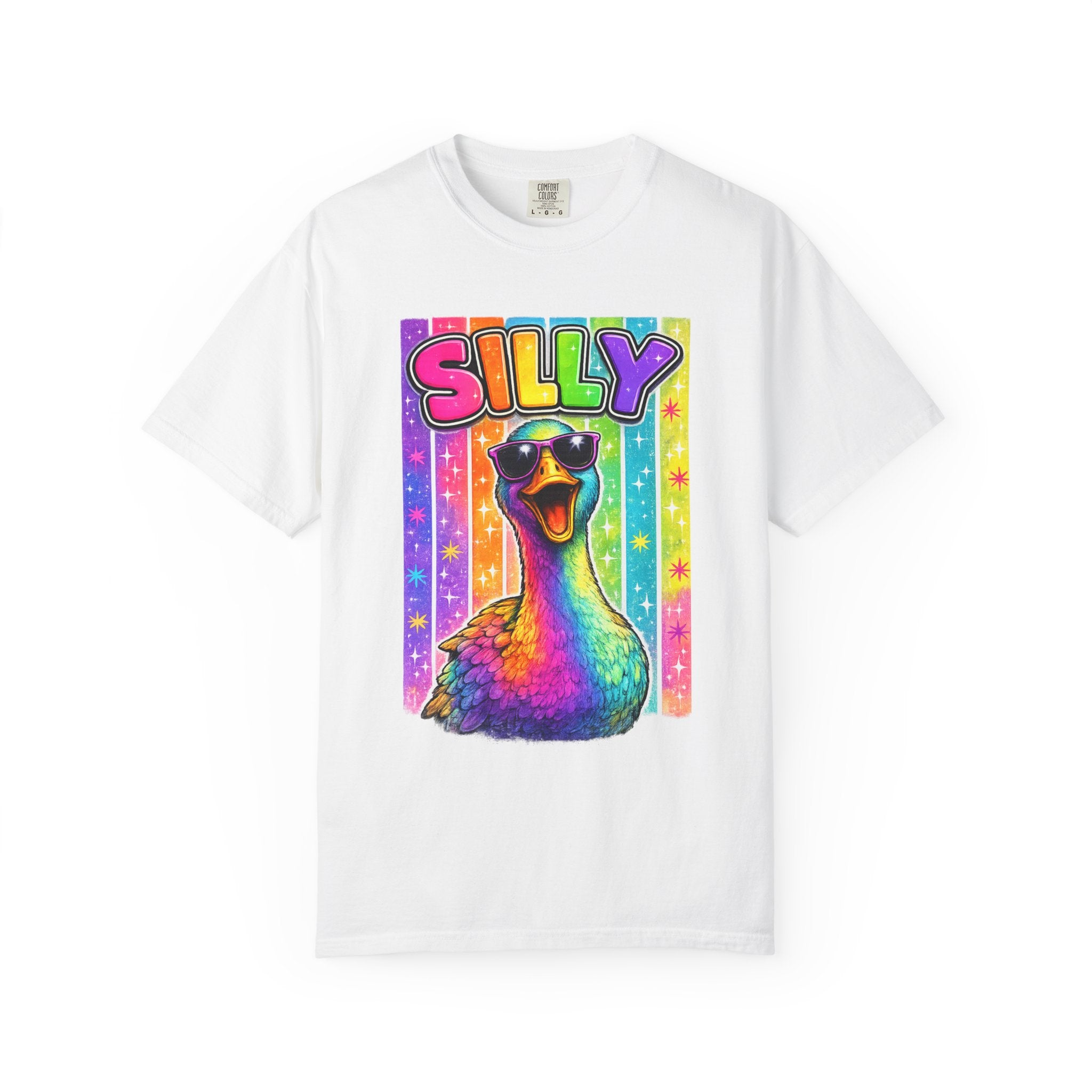 Silly Rainbow Goose T Shirt