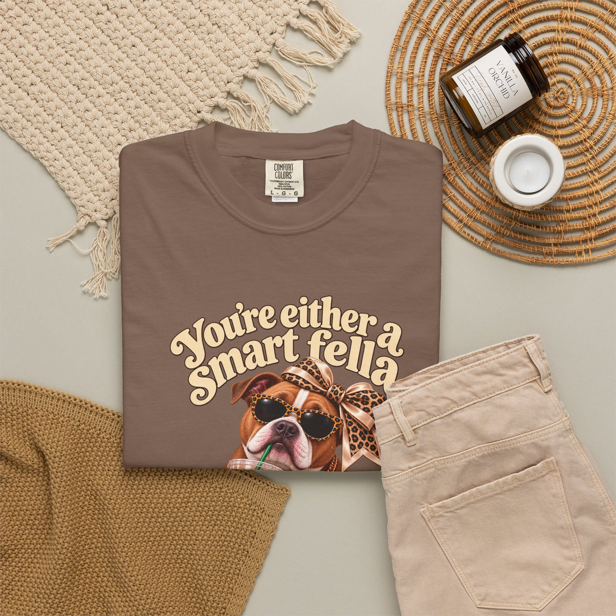 Funny Pitbull Shirt, Smart Fella Fart Smella Tee, Sarcastic Dog Mom Shirt, Coquette Dog Graphic Tee, Funny Dog Lover Gift