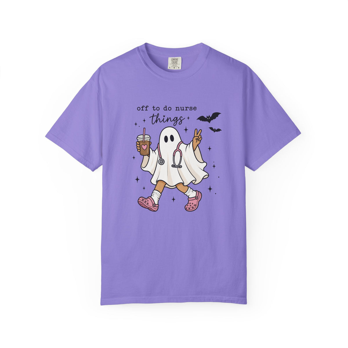 Nurse Ghost Halloween T Shirt Off to Do Nurse Things Cute Medical Costume Tee
