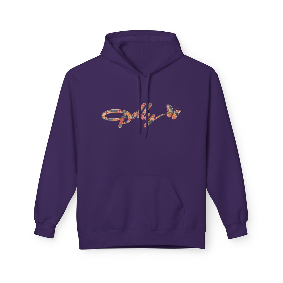 Dolly Patchwork Script Hoodie Womens Butterfly Signature Pullover