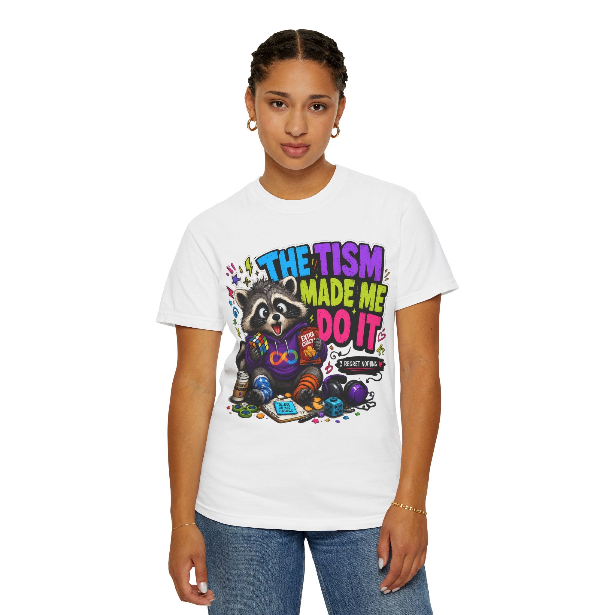 The Tism Made Me Do It Raccoon TShirt