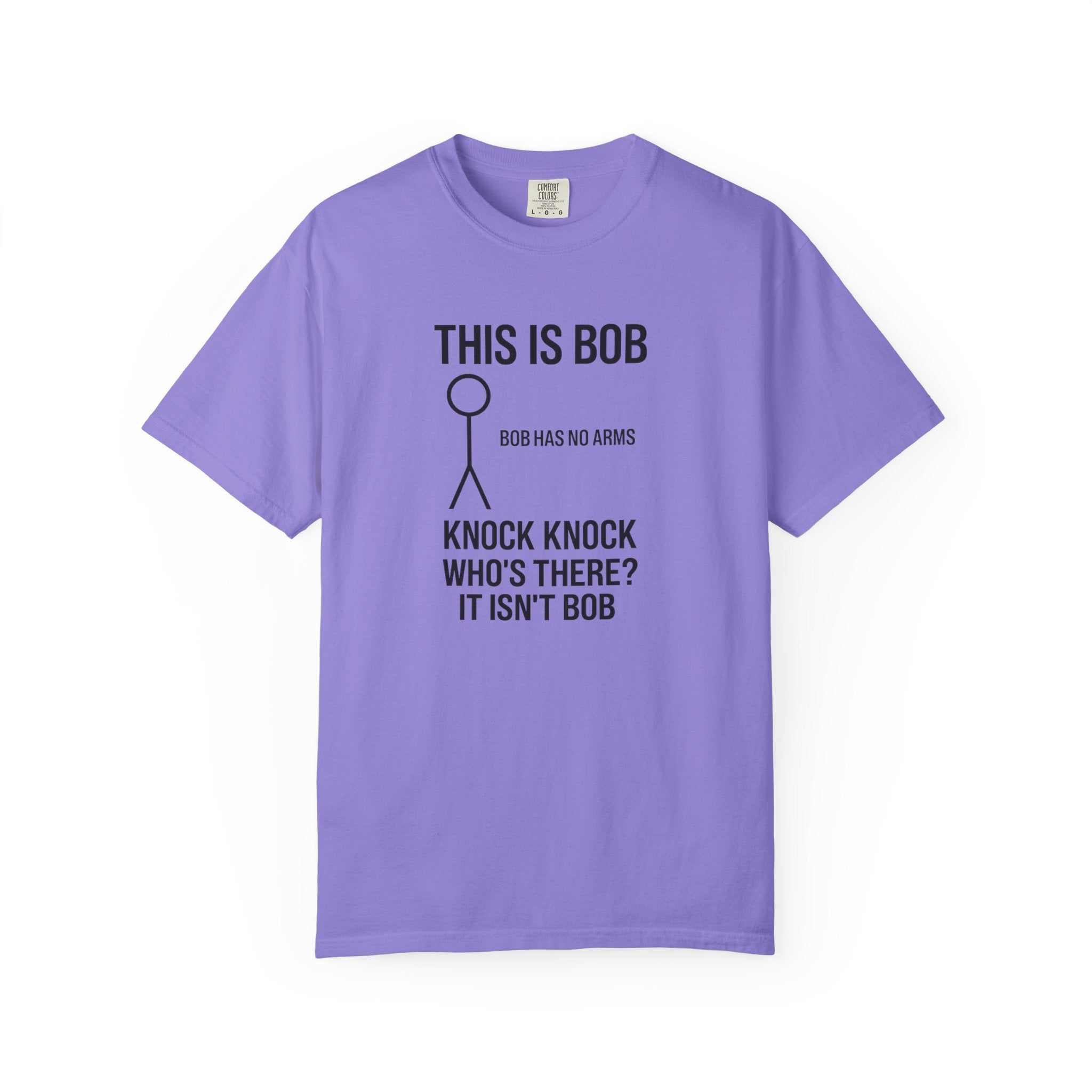 Bob Knock Knock T Shirt Funny Stick Figure This Is Bob Graphic Tee