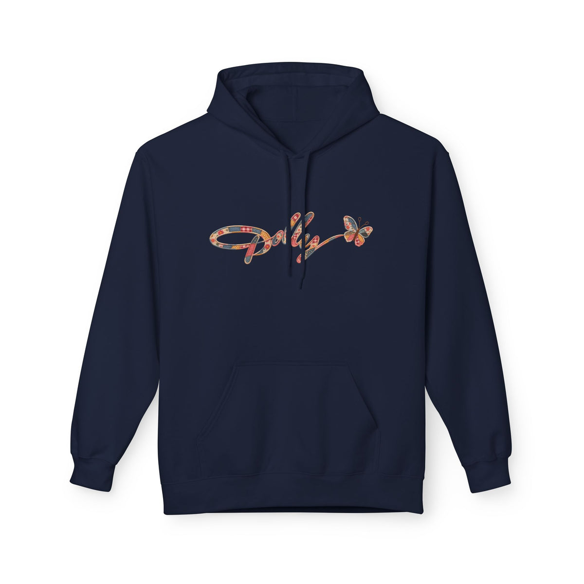 Dolly Patchwork Script Hoodie Womens Butterfly Signature Pullover