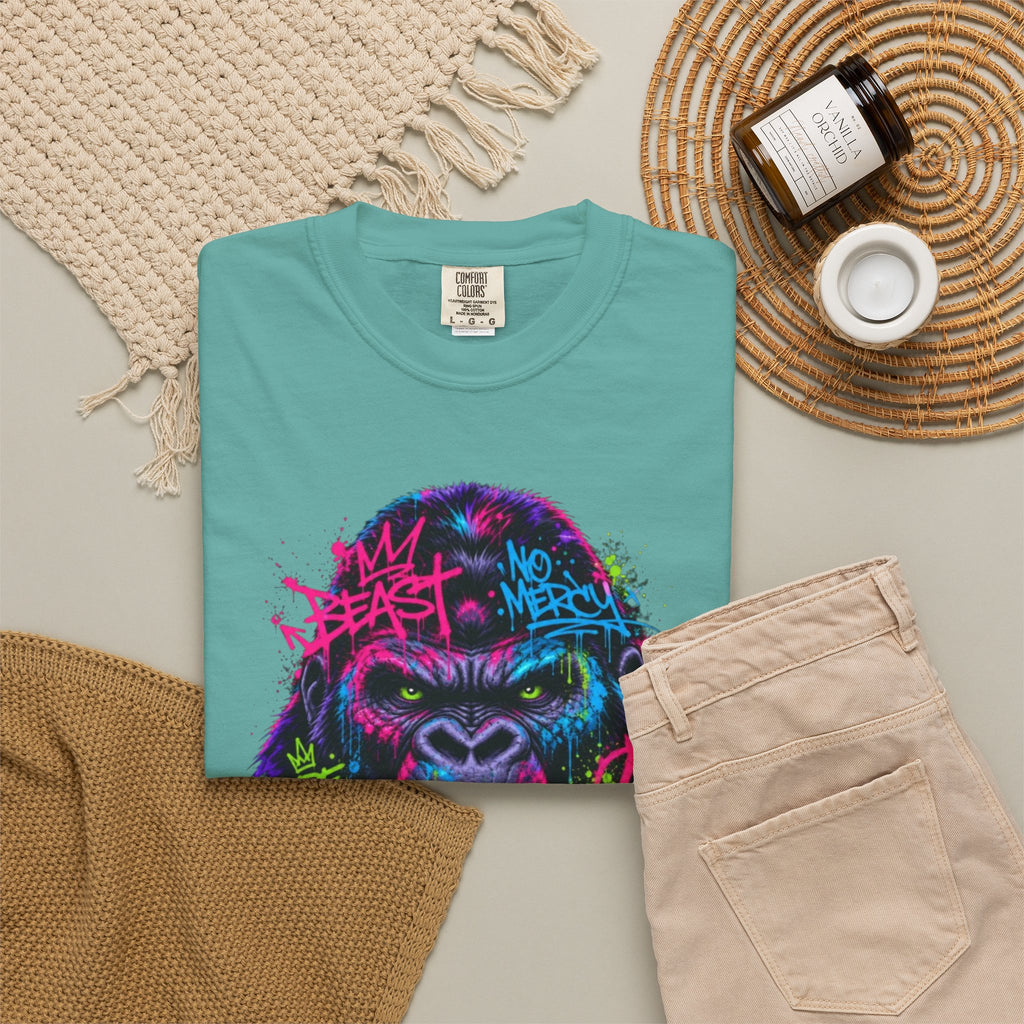 Gorilla Graffiti T Shirt Neon Street Art Ape Design