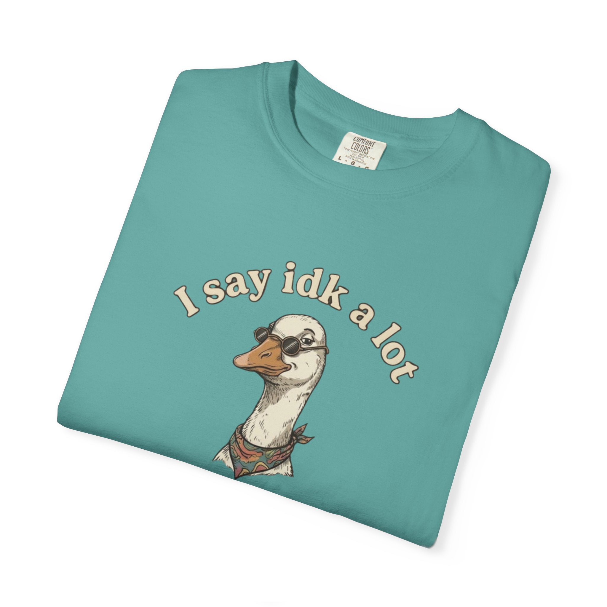 Funny Goose T Shirt Say Idk a Lot But Trust Me I Be knowin Graphic Tee