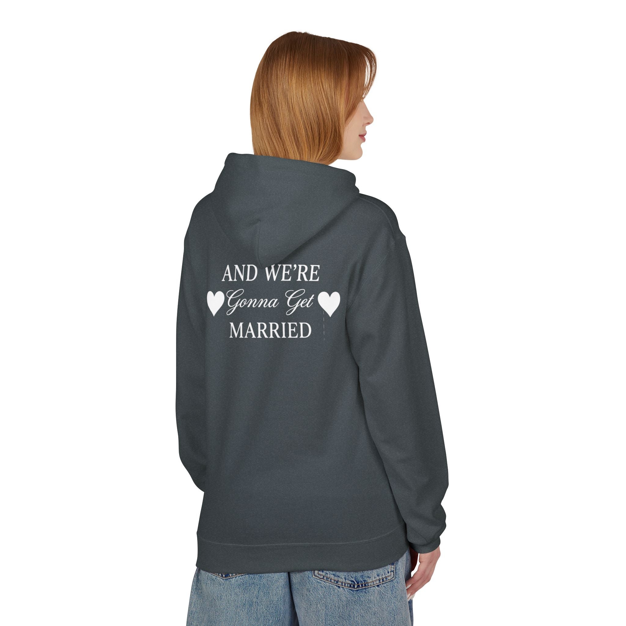 Engaged Couple Hoodie And We're Gonna Get Married Wedding Announcement Pullover