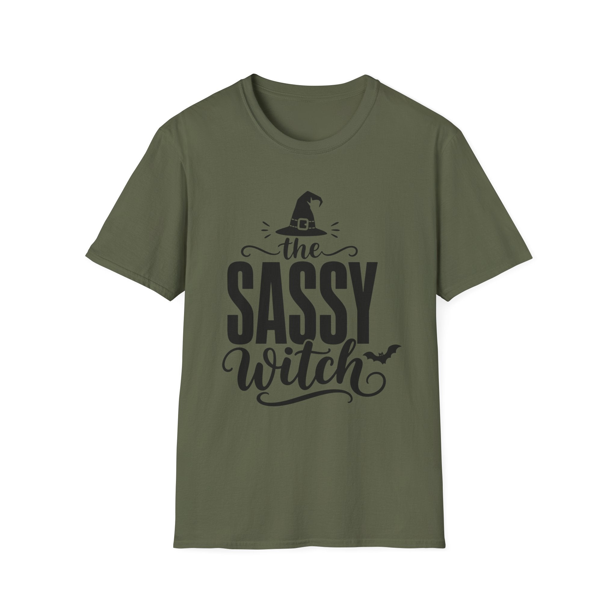 Sassy Witch T Shirt Halloween Graphic Tee with Witch Hat