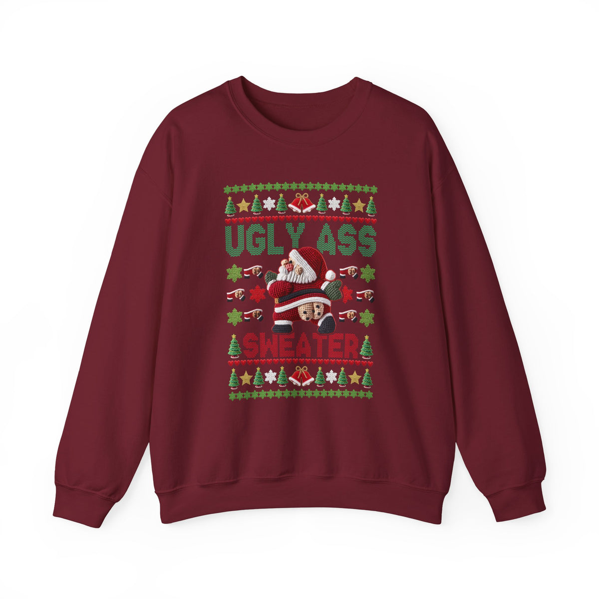 Funny Ugly Christmas Sweater, Ugly Ass Sweater Sweatshirt, Sarcastic Christmas Shirt, Adult Holiday Party Outfit, Gag Gift