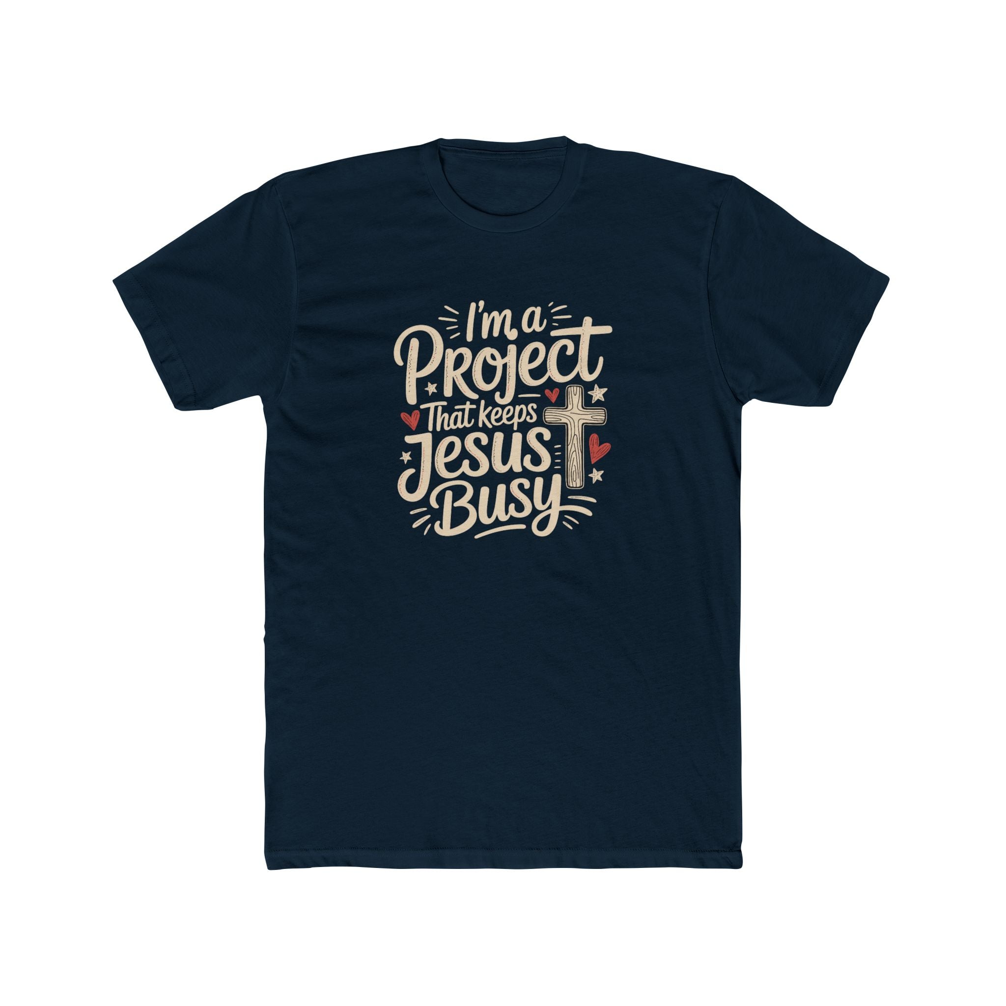 Im a Project That Keeps Jesus Busy Christian Tee