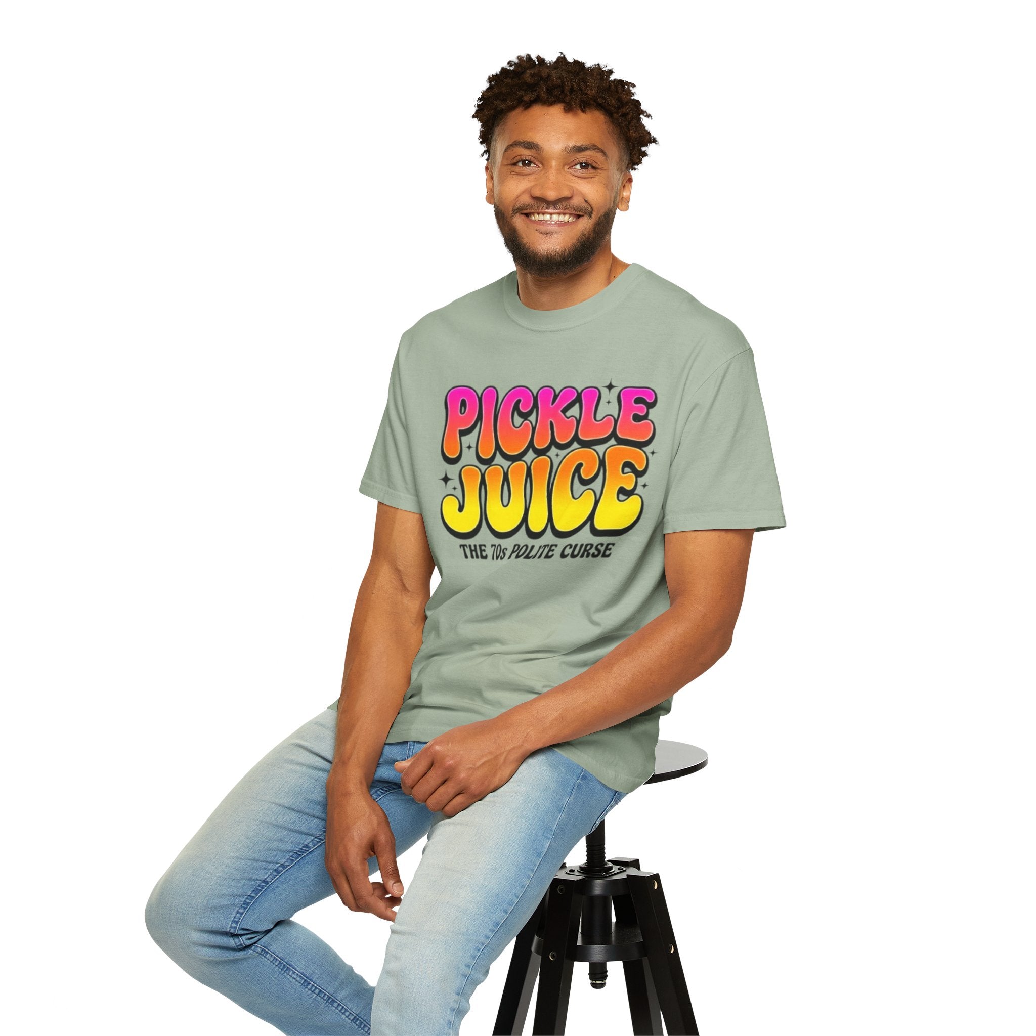 Pickle Juice Retro T-Shirt The 70s Polite Curse Vintage Graphic Tee