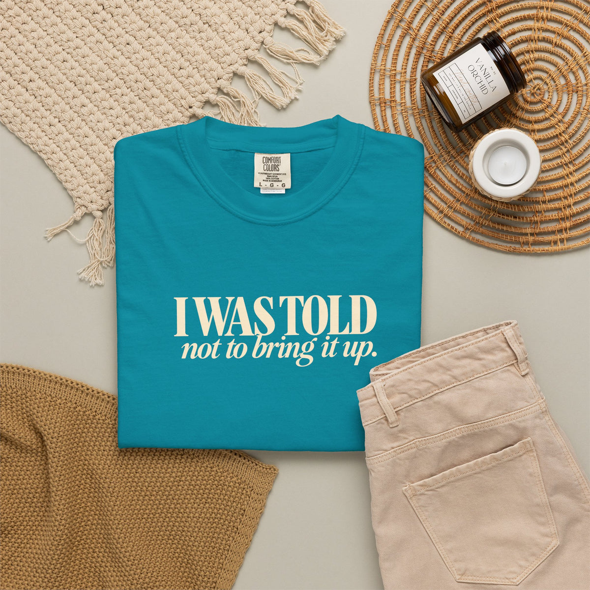 I Was Told Not to Bring It Up T-Shirt | Funny Thanksgiving Tee, His and Hers Thanksgiving Shirts, Couples Thanksgiving Outfit