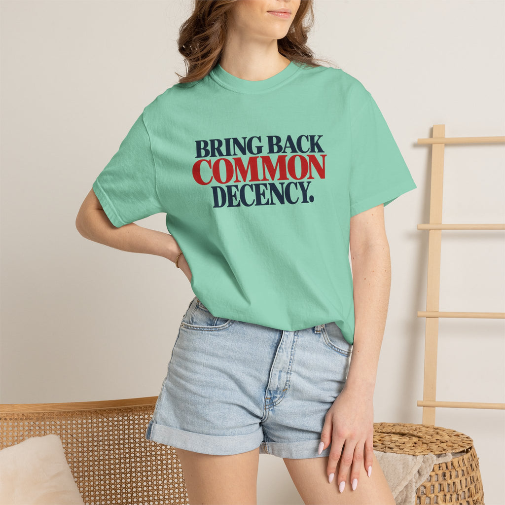 Bring Back Common Decency Shirt, Kindness Matters T-Shirt, Comfort Colors Patriotic Tee, Unity Shirt, Positive Message Graphic Tee