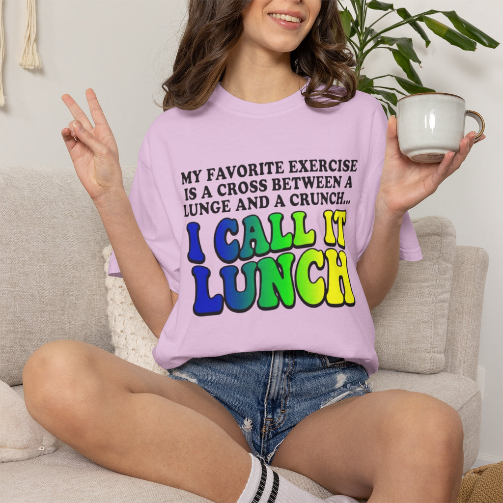 I Call It Lunch T-Shirt Funny Fitness Food Quote Tee