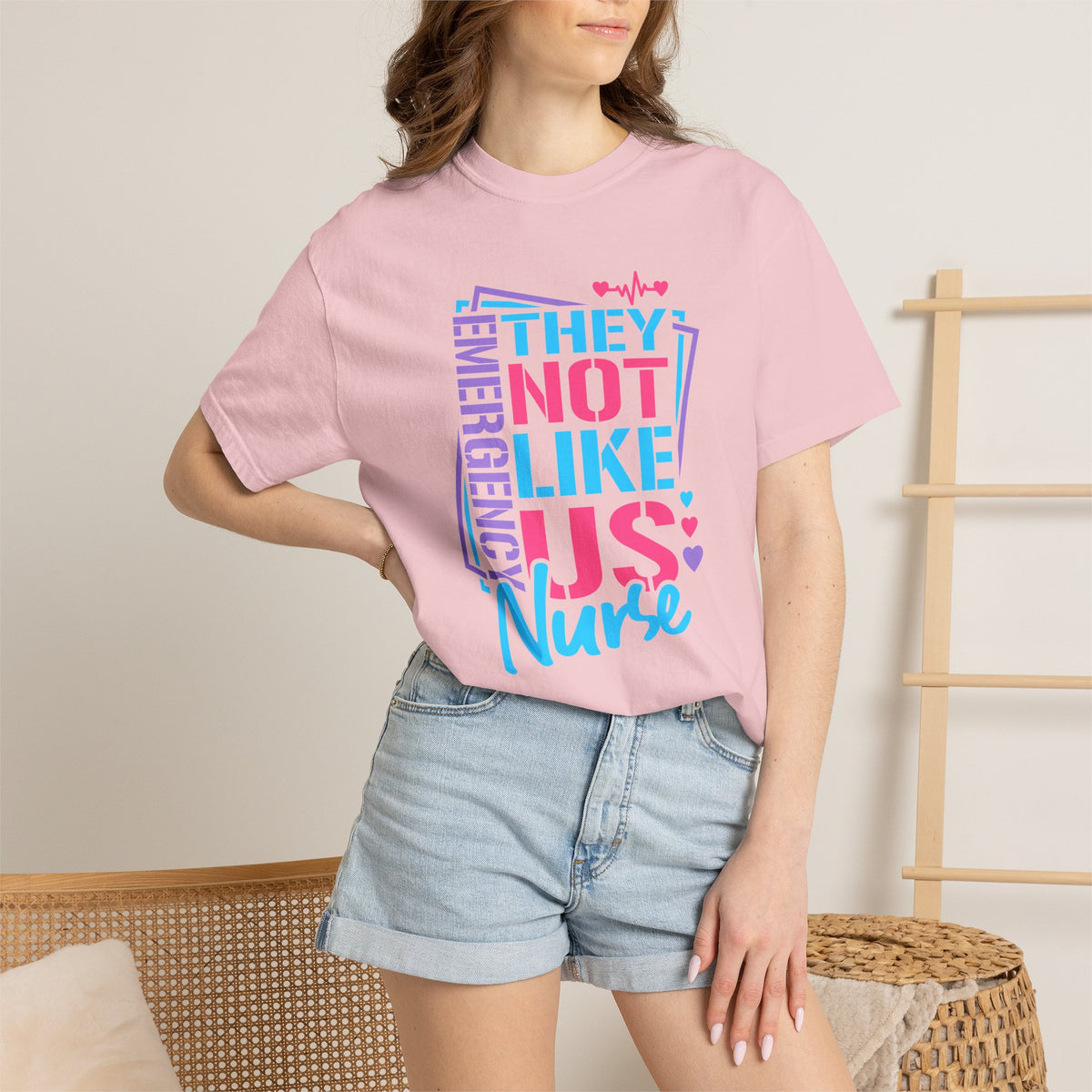 Emergency Nurse Shirt, They Not Like Us Nurse Tee, Funny ER Nurse Gift, Emergency Room Nurse T-Shirt, Healthcare Worker Gift