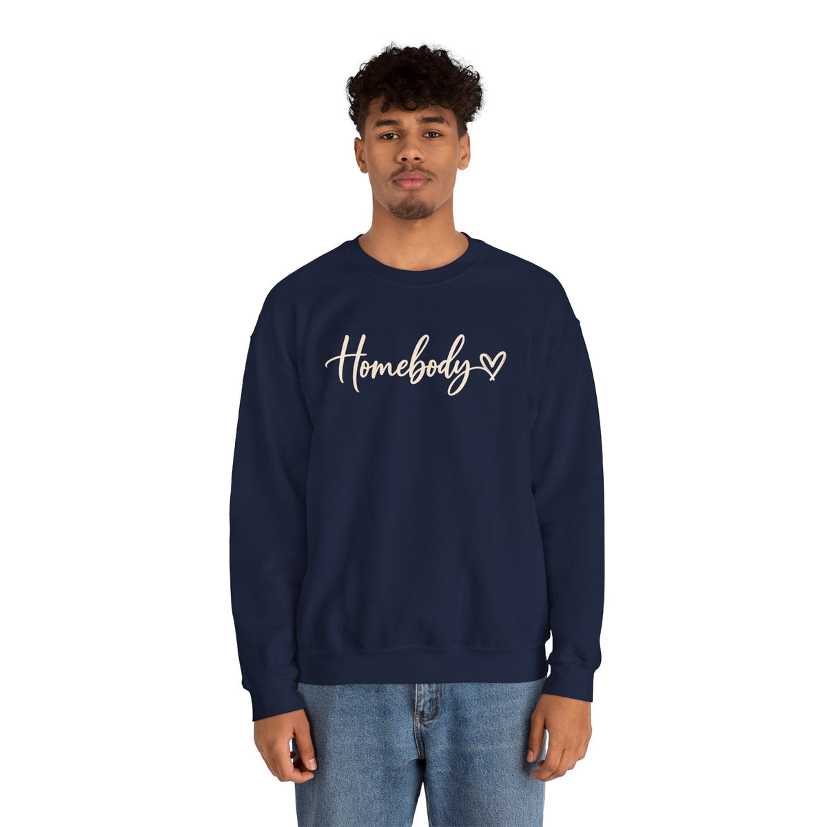 Homebody Crewneck Sweatshirt Cozy Homebody Pullover with Heart